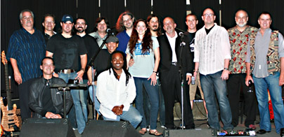 Sound Cellar Band with Emmy Award 2004